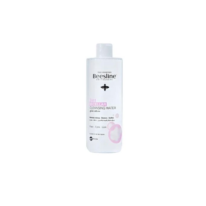 Beesline Micellar Cleansing Water 3-In-1, Removes Makeup, Cleanses, Soothes - Face, Eyes, Lips