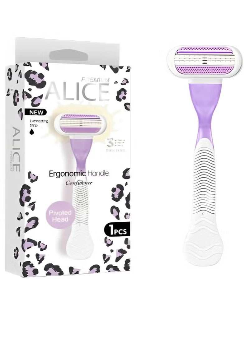 اليس بريميوم 3 شفرات ثلاثية مقبض مريح الثقة (AS-22)