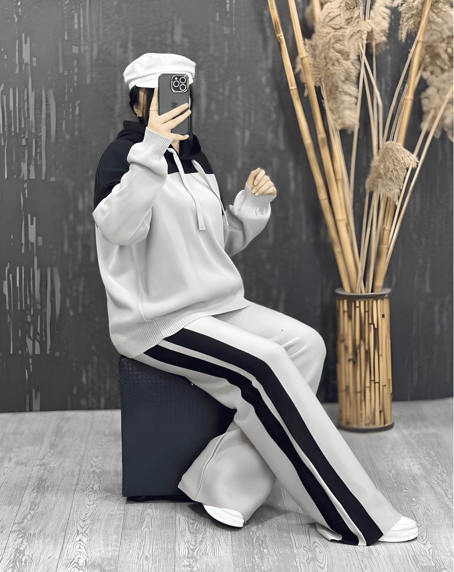 Suit with Two stripes on pants