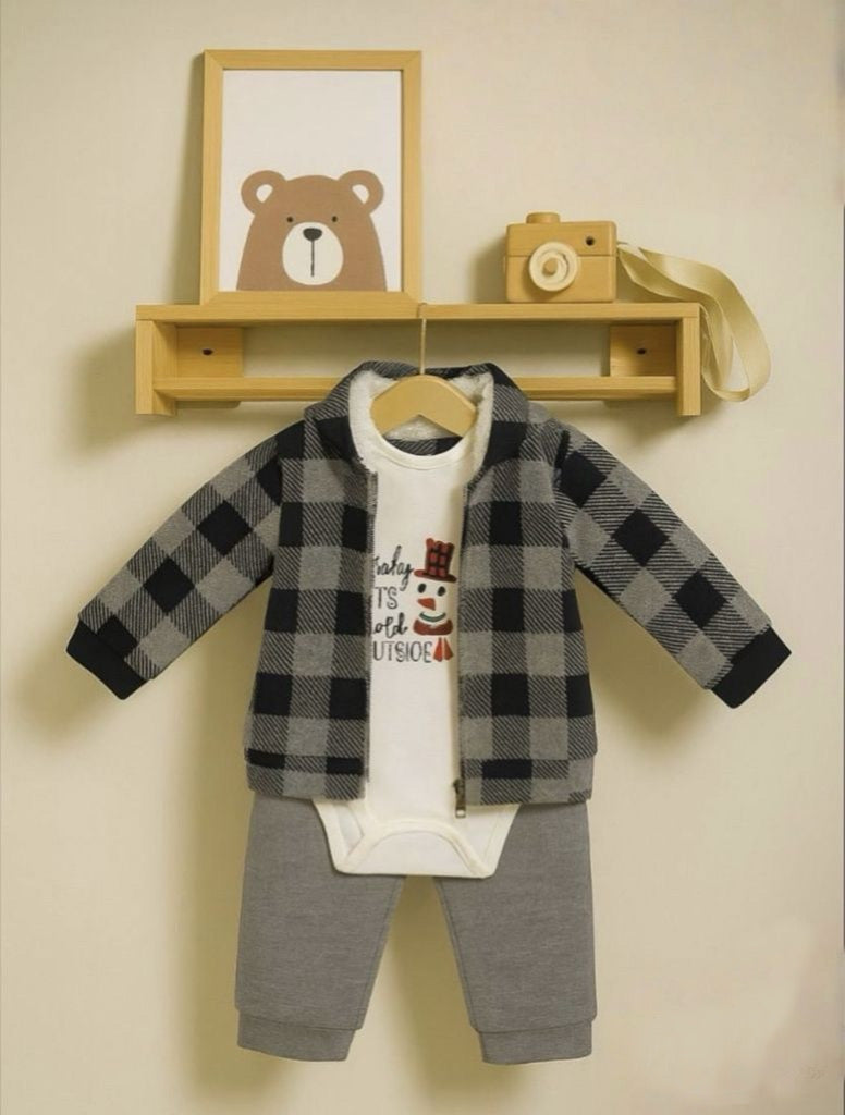 Plaid & Frost Set