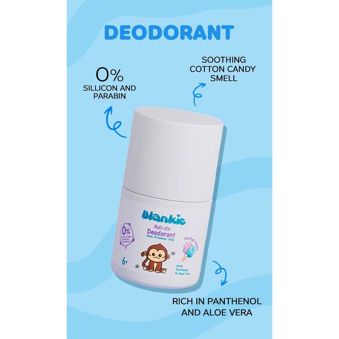بلانكي مزيل عرق برائحة كوتون كاندي رول أون 40 مل