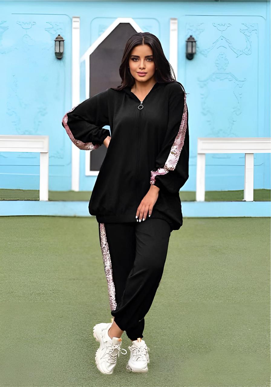 Pink Wing Striped Set