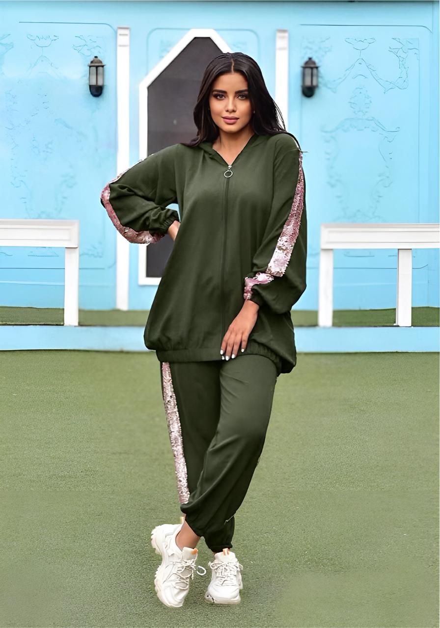 Pink Wing Striped Set