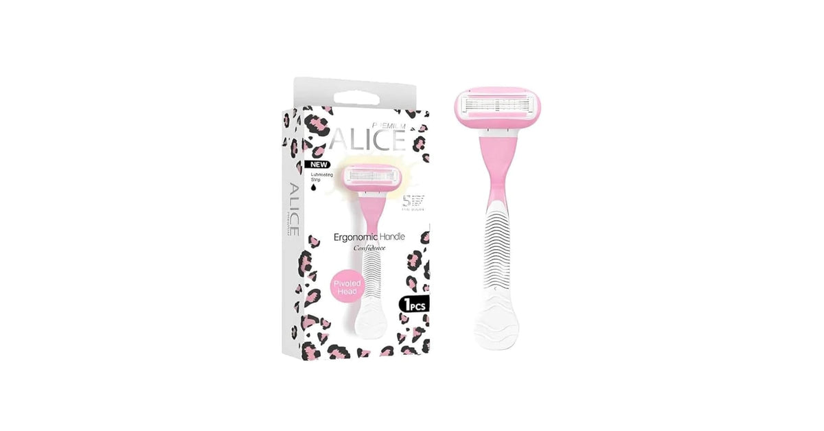 Alice Razor Alice Premium Razor - 5 Blades - Ergonomic Handle - One Piece – ROSaLINE