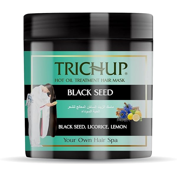 تريشوب قناع الشعر بالزيت الساخن والحبة السوداء