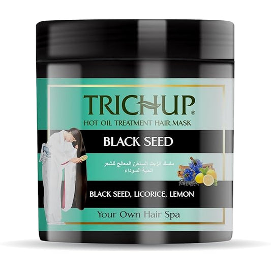 تريشوب قناع الشعر بالزيت الساخن والحبة السوداء