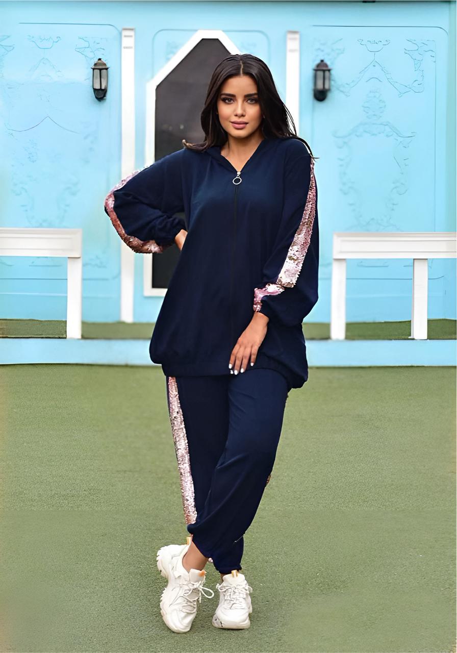 Pink Wing Striped Set