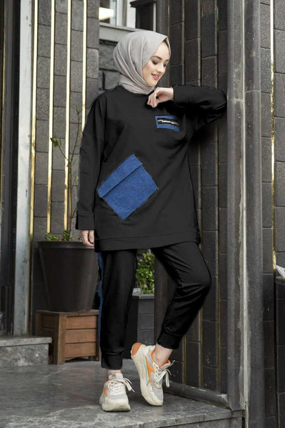 Casual Stitch Tracksuit