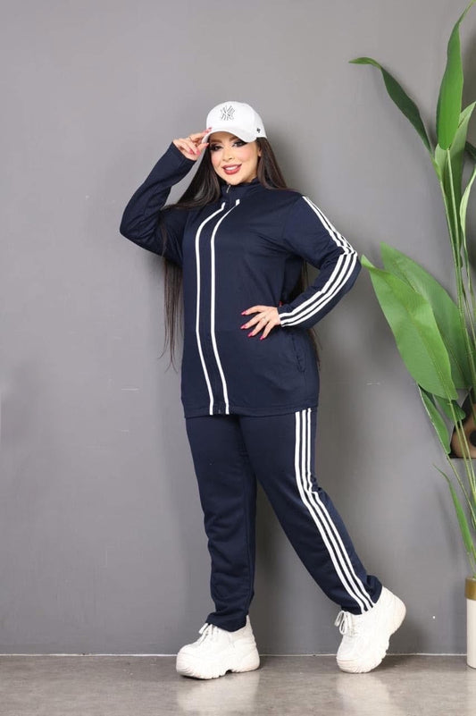 White Stripe Tracksuit