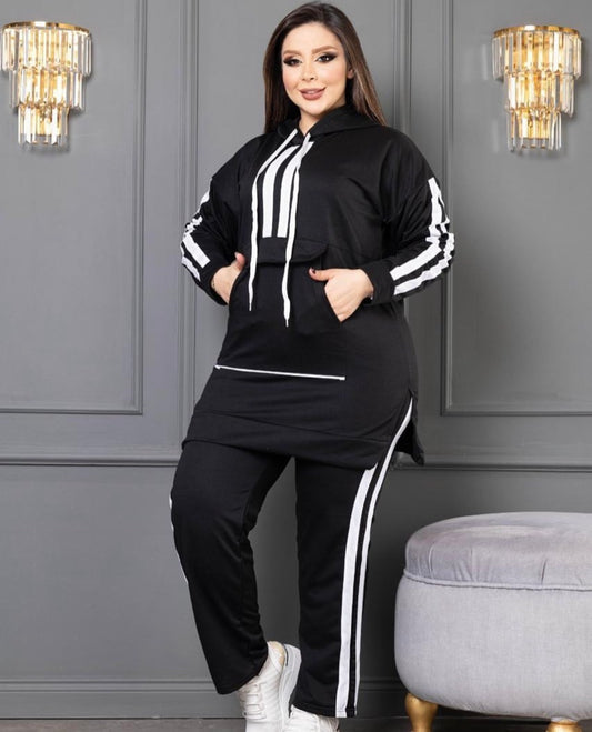 Crisp white stripes Tracksuit