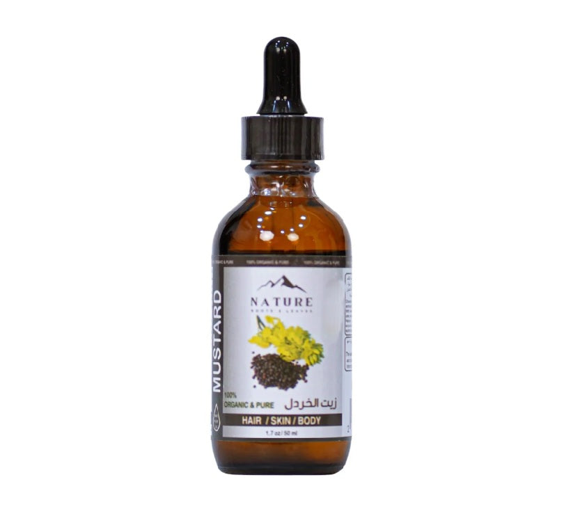 Nature Mustard Oil for Hair Strengthening, Hydration, and Anti-Dandruff - 50ml