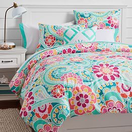 طقم لحاف 3 قطع بلون مبهج بمقاس (220*240) سترايب