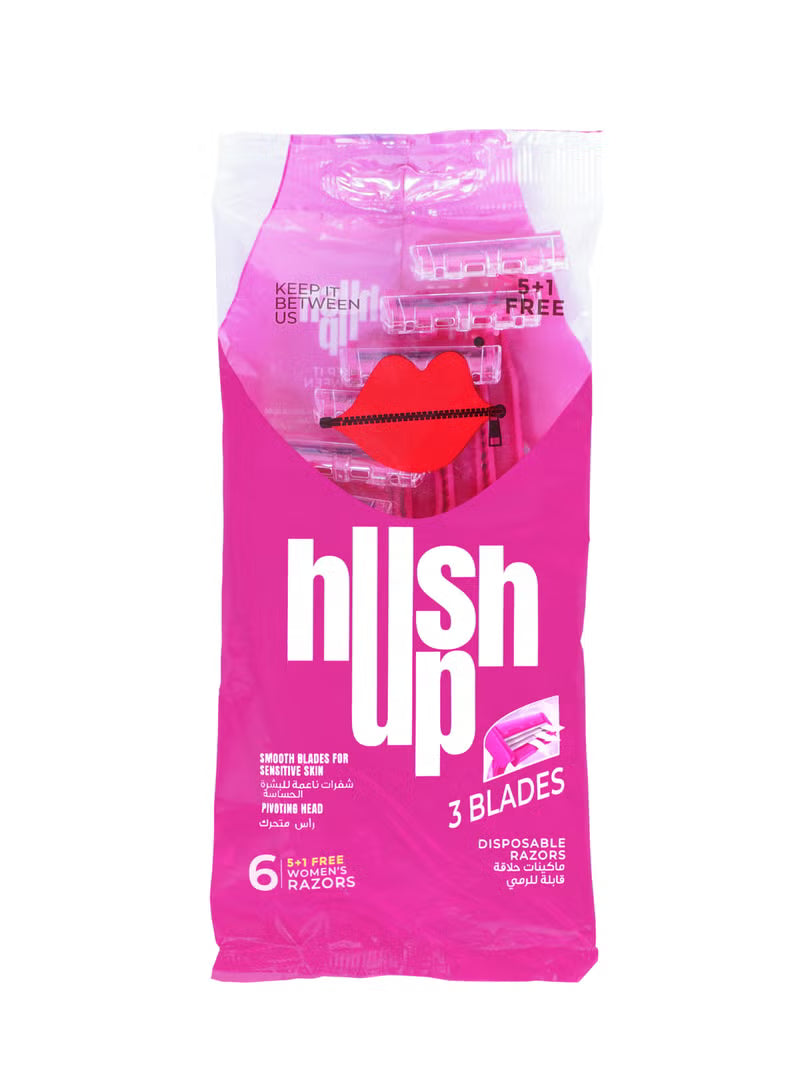 هاش اب شفرات حلاقة للنساء - 6 قطع