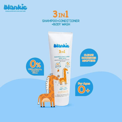 بلانكى شامبو + بلسم + غسول للجسم 3 فى 1 للاطفال 200مل